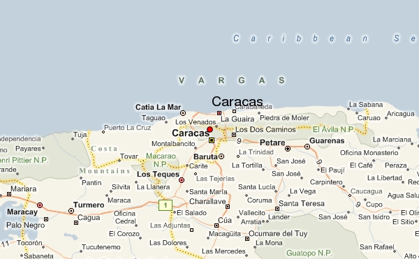 caracas city map
